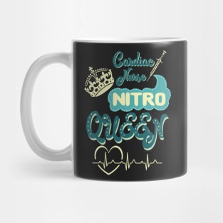 Cardiac Nurse Nitro Queen - nurse nursing cardiac nitro heart lvn rn nurse practitioner Mug